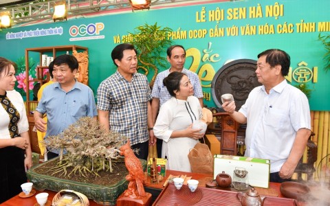 Bộ trưởng Lê Minh Hoan biểu dương sự thành công của Lễ hội sen Hà Nội 2024